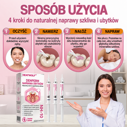 HEATWOLF® DenPerm Żel do wypełniania ubytków zębowych i regeneracji naturalnego szkliwa zębów