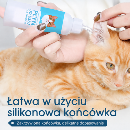 🔥 Dzisiaj RABAT 50% | CureVivo® Środek do czyszczenia uszu dla psów i kotów 👩‍🔬Delikatna naturalna pielęgnacja uszu z ekstraktami roślinnymi 🌿