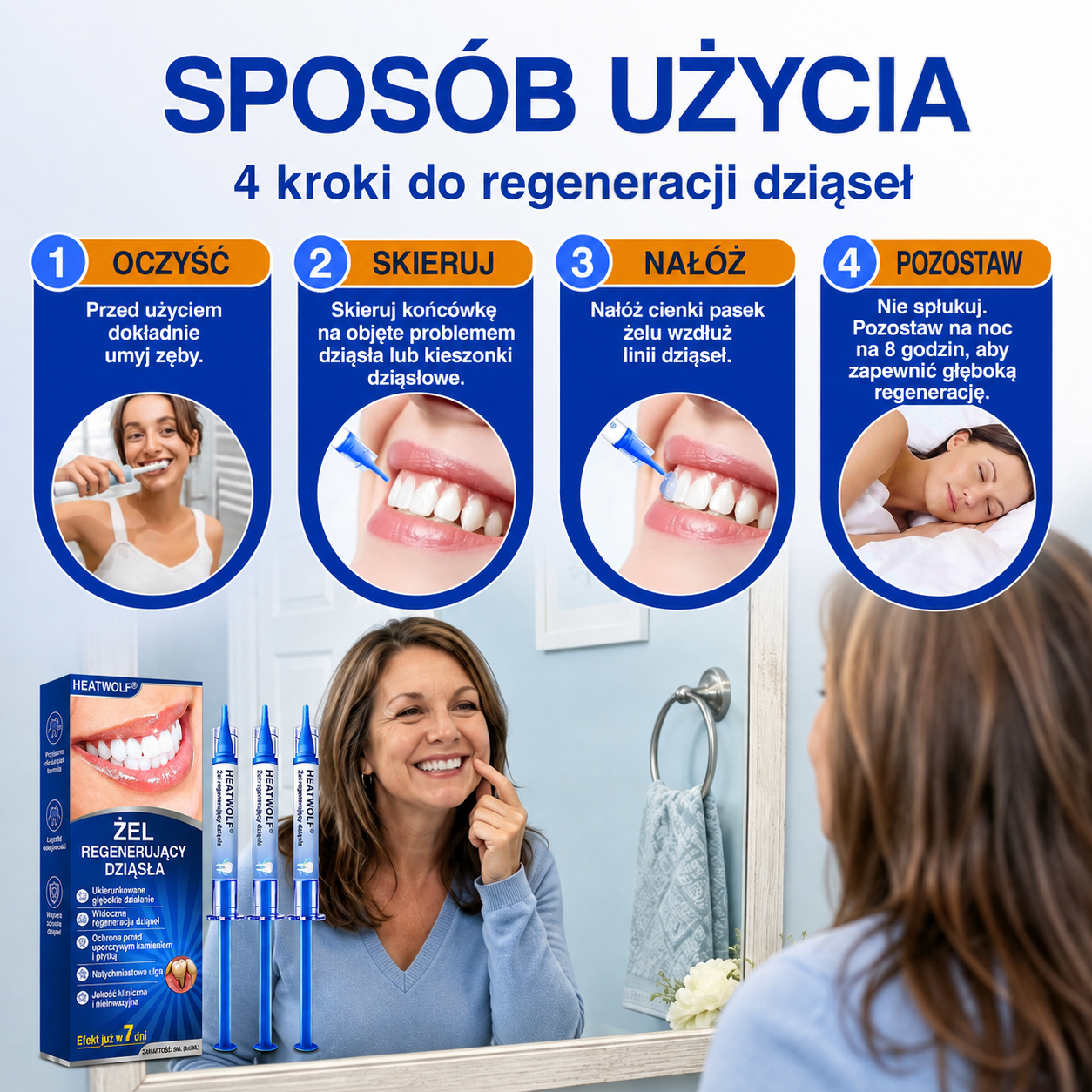 🇵🇱👨‍⚕️✅🦷HEATWOLF® GumRevive Żel naprawczy przy paradontozie🍔